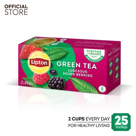 Lipton Green Tea Mix Berries - 25 Tea bags