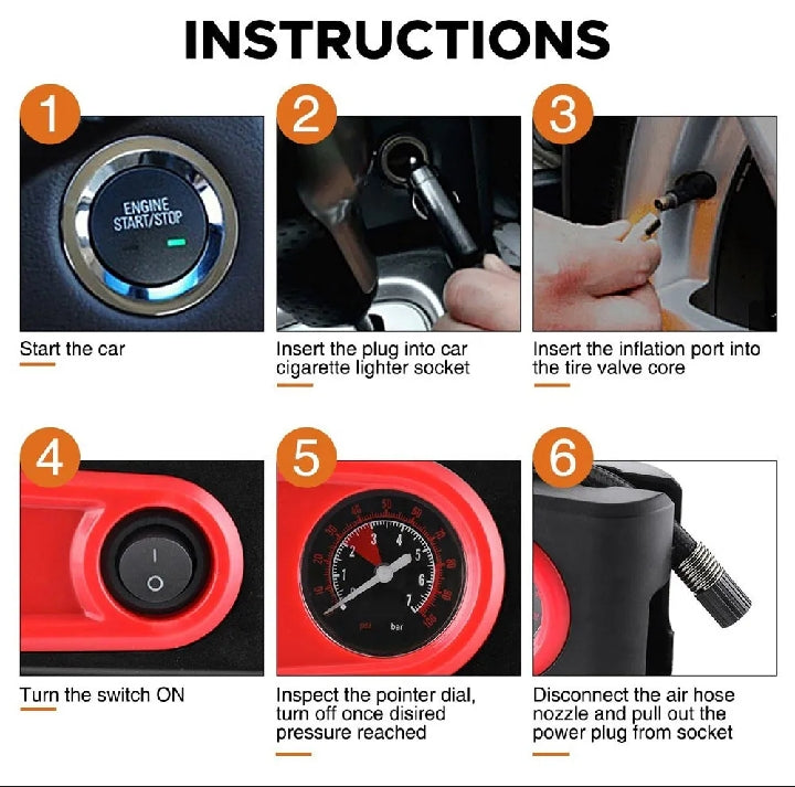 Portable Electric Tire Inflator